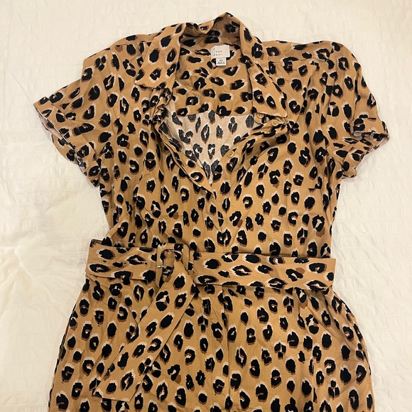 A New Day Knee-Length Leopard Dress with Belt, EUC - Picture 4 of 4